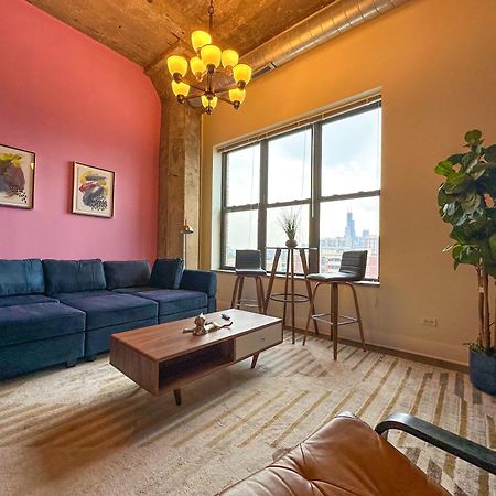 Modern 2Br Loft With Amazing City Skyline View And Optional Parking For 8 Guests Near Mccormick Place And Soldier Field Chicago Buitenkant foto