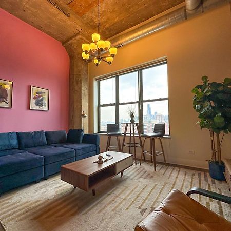 Modern 2Br Loft With Amazing City Skyline View And Optional Parking For 8 Guests Near Mccormick Place And Soldier Field Chicago Buitenkant foto