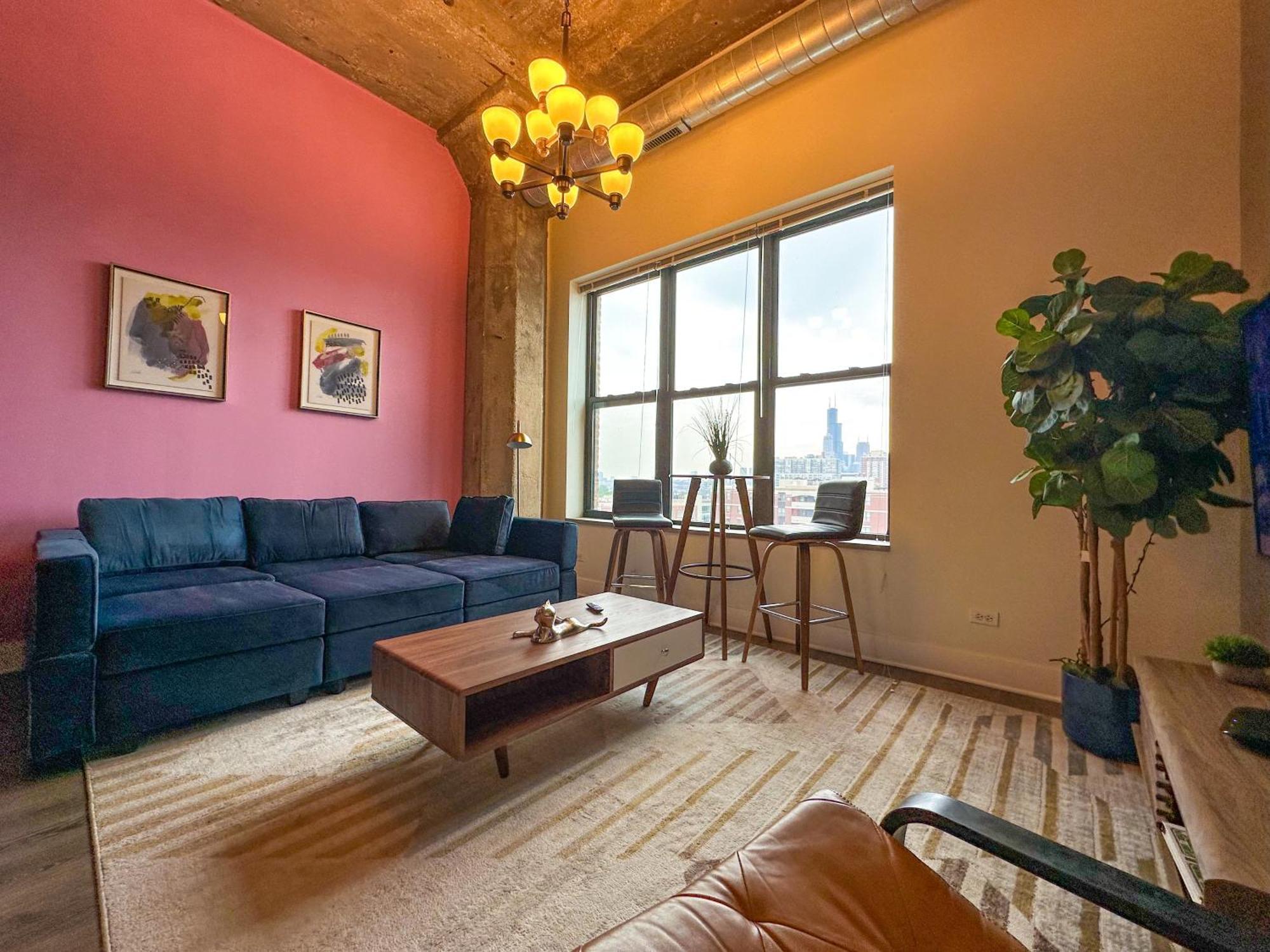 Modern 2Br Loft With Amazing City Skyline View And Optional Parking For 8 Guests Near Mccormick Place And Soldier Field Chicago Buitenkant foto