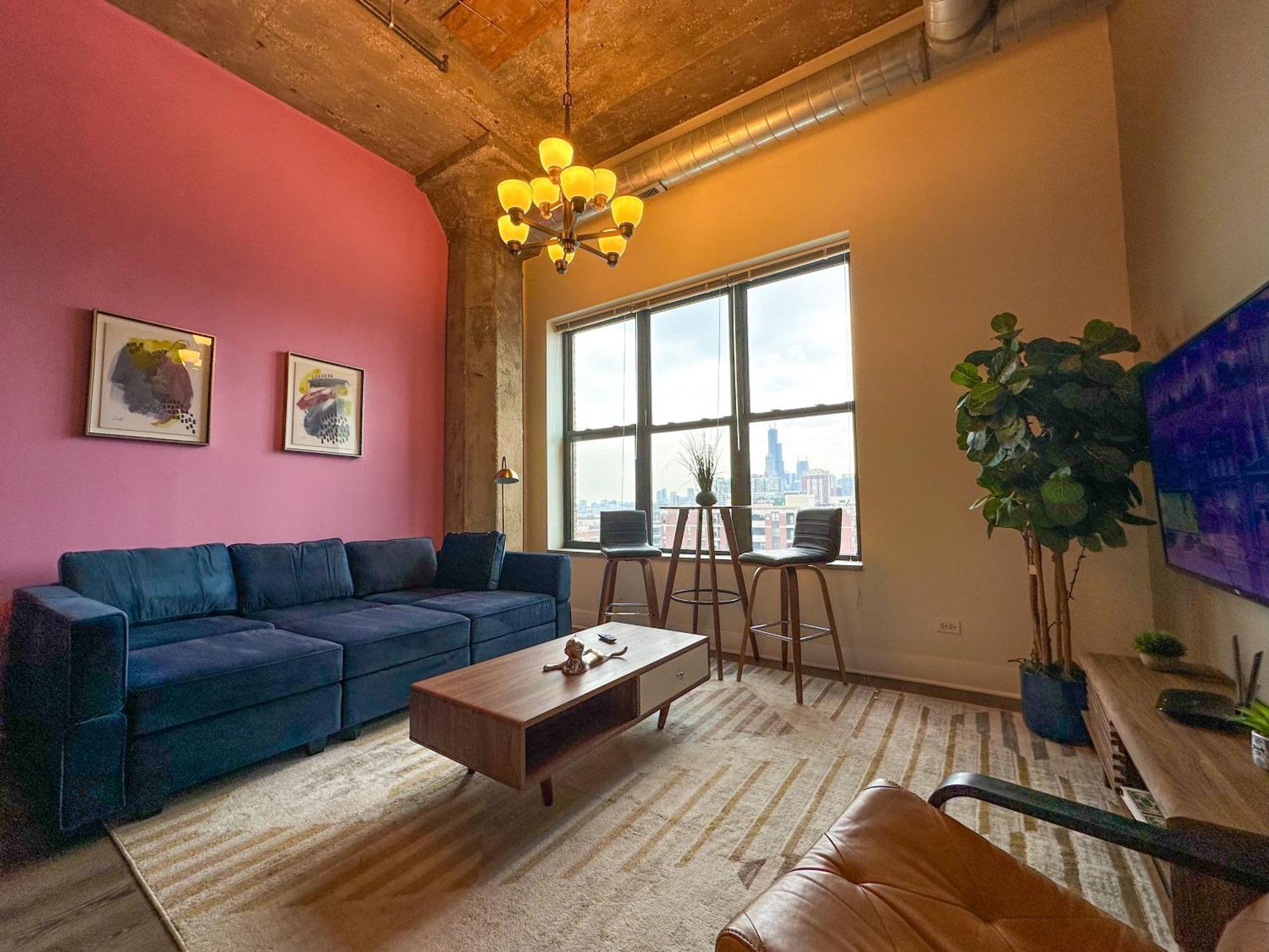 Modern 2Br Loft With Amazing City Skyline View And Optional Parking For 8 Guests Near Mccormick Place And Soldier Field Chicago Buitenkant foto